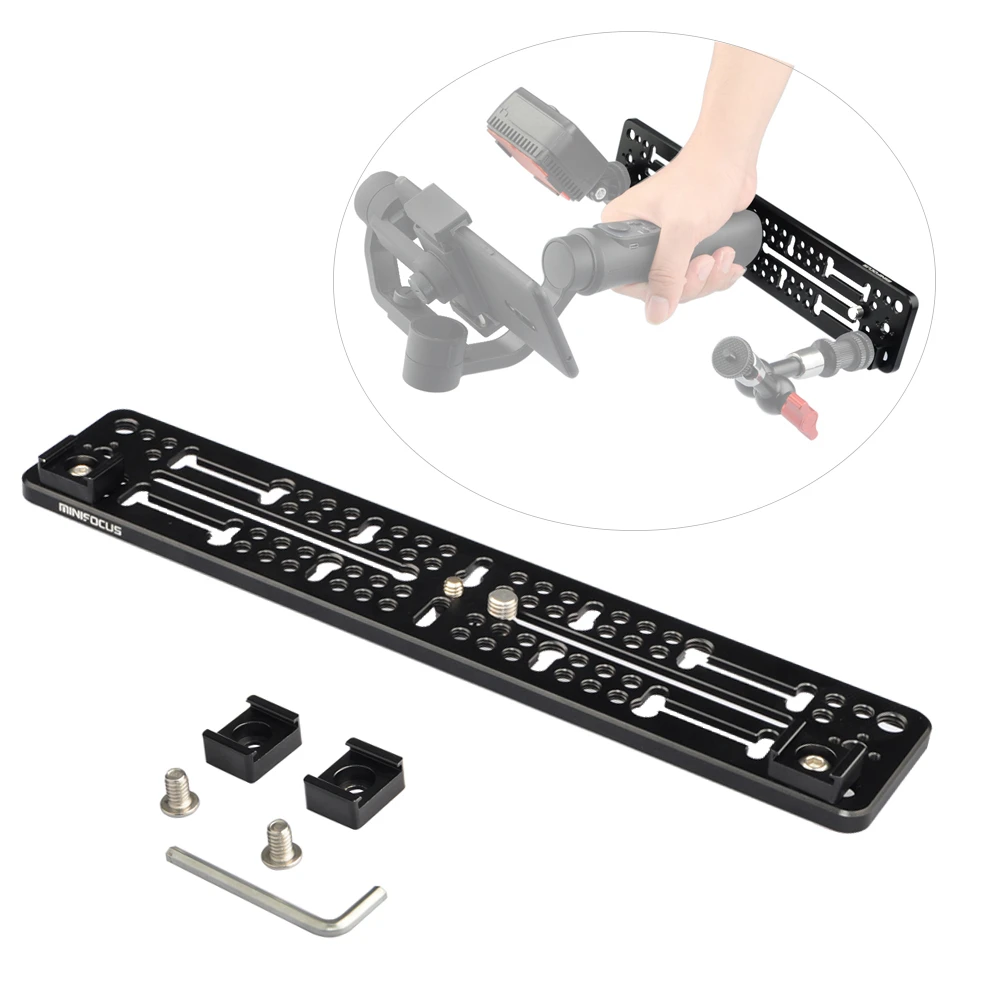 Gimbal Extension Bracket Bottom Plate Base Stabilizer Holder Accessories Monitor Mic Stand and Light Mount for zhiyun smooth 4
Gimbal Extension Bracket Bottom Plate Base Stabilizer Holder Accessories Monitor Mic Stand and Light Mount for zhiyun smooth 4