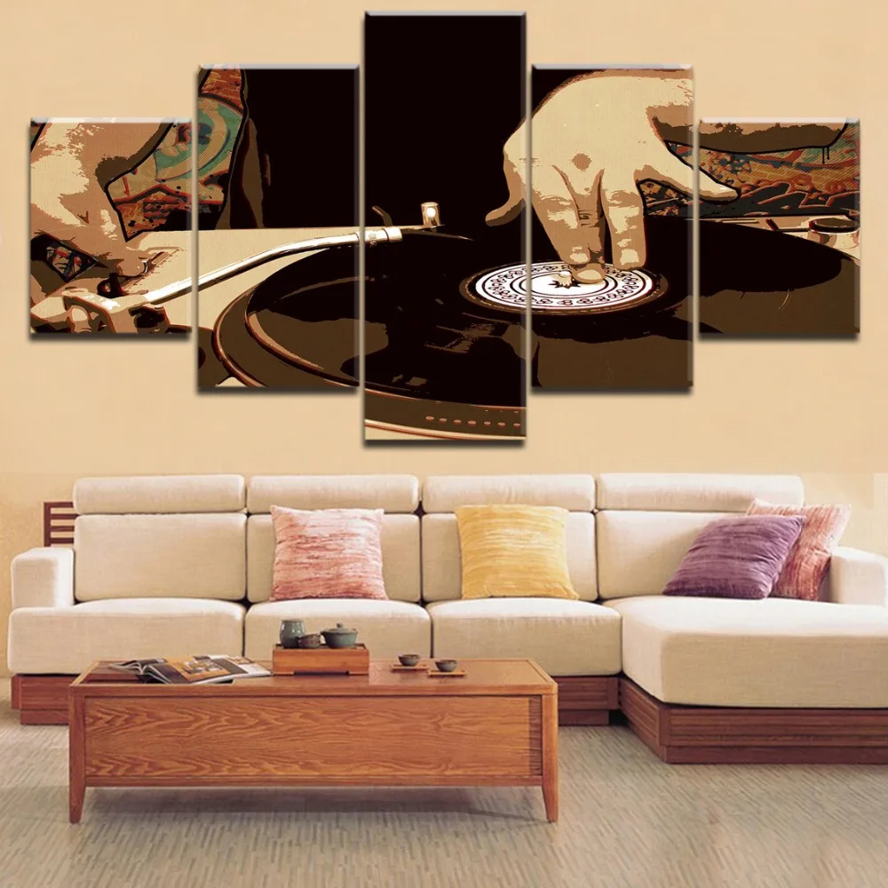 Hot Sell HD Printing 5 Pieces Modular Musical Instruments Djing Painting Type Poster Home Decor Living Room Framework Wall Art
Hot Sell HD Printing 5 Pieces Modular Musical Instruments Djing Painting Type Poster Home Decor Living Room Framework Wall Art