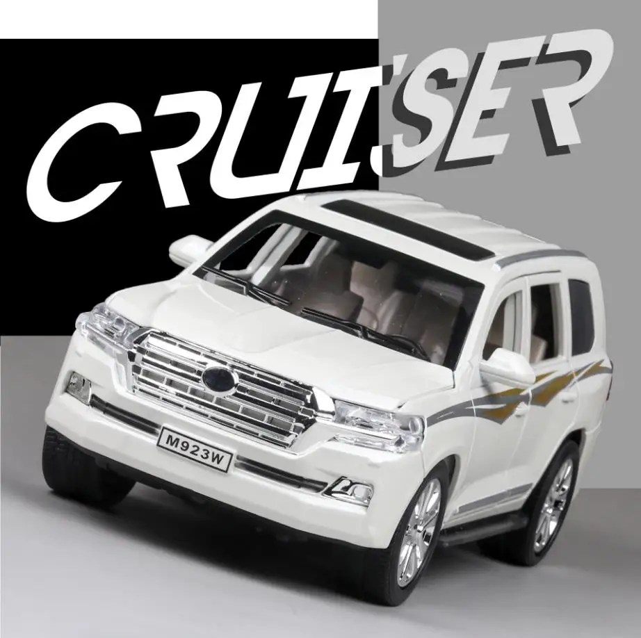 Hot 1:24 scale wheels toyota SUV CAR metal model with light and sound ORV Land Cruiser diecast car pull back toys collection
Hot 1:24 scale wheels toyota SUV CAR metal model with light and sound ORV Land Cruiser diecast car pull back toys collection