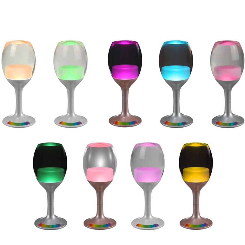 LED Wine Atmosphere Decorative ABS+high transparent lighting acrylic RGB color rechargeable Goblet Cup Bar Lighting
LED Wine Atmosphere Decorative ABS+high transparent lighting acrylic RGB color rechargeable Goblet Cup Bar Lighting
