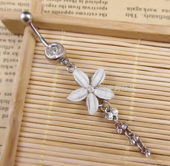 Wholesale and retail Flower Steel Stainless Crystal Rhinestone Pendant Belly Navel Button Ring Body Piercing
Wholesale and retail Flower Steel Stainless Crystal Rhinestone Pendant Belly Navel Button Ring Body Piercing