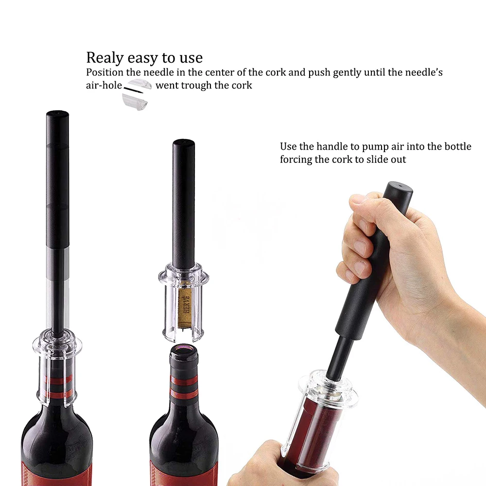 Magic Simple Red Wine Bottle Opener Needle Type Pneumatic Air Pump Wine Opener Corkscrew Cork
Magic Simple Red Wine Bottle Opener Needle Type Pneumatic Air Pump Wine Opener Corkscrew Cork