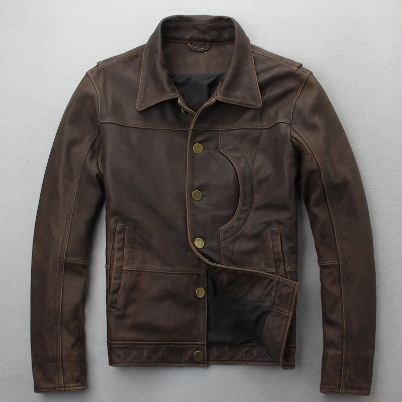 DHL Free shipping.2018 new Brand clothing mens casual vintage Pakistan leather Jacket,man genuine Leather jacket.homme slim
DHL Free shipping.2018 new Brand clothing mens casual vintage Pakistan leather Jacket,man genuine Leather jacket.homme slim