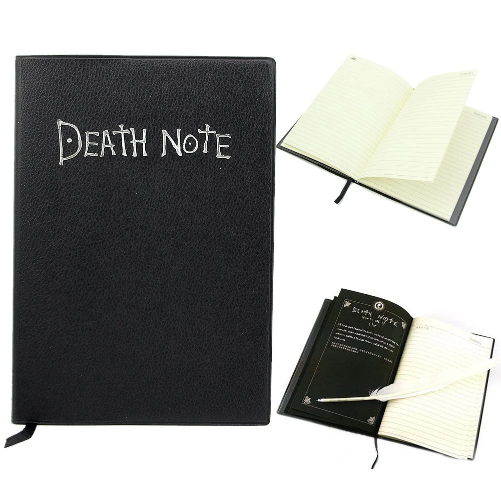 Death Note книга прекрасная мода аниме тема Косплэй Тетрадь новая школа большой