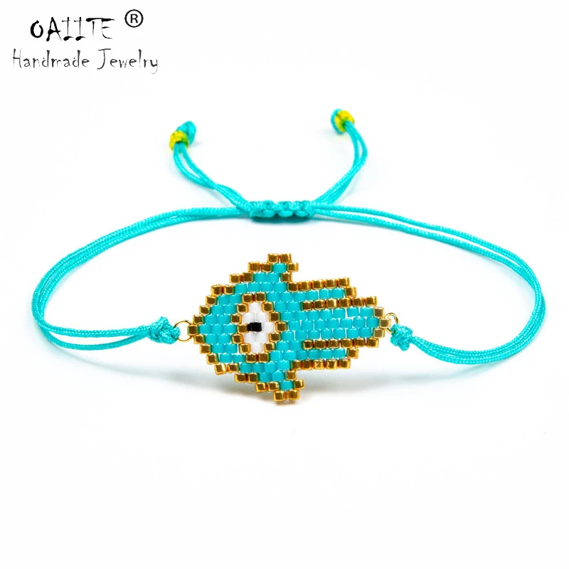 OAIITE Delicas Miyuki Fatima Hand Women Bracelet Handmade Braided Hamsa Hand Bracelets Rope Chain Jewelry Pulsera Adjustable
OAIITE Delicas Miyuki Fatima Hand Women Bracelet Handmade Braided Hamsa Hand Bracelets Rope Chain Jewelry Pulsera Adjustable