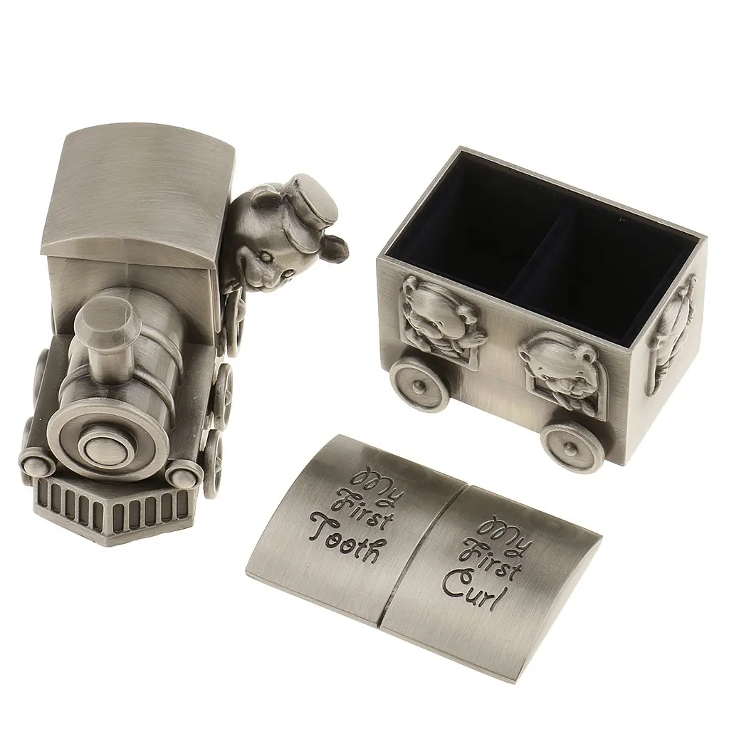 Alloy Vintage Train Milk Teeth Hair Box Baby Souvenir First Tooth Curl Box Storage Organizer Gift for Baby Shower Birthday Party
Alloy Vintage Train Milk Teeth Hair Box Baby Souvenir First Tooth Curl Box Storage Organizer Gift for Baby Shower Birthday Party