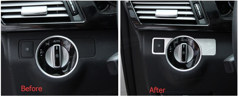 car styling headlight button cover trim for mercedes benz c class w204 car accessory (1).jpg