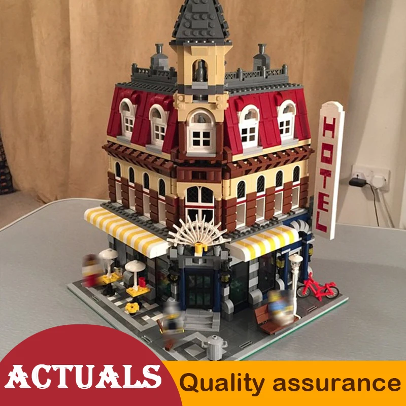 15002 Street View Cafe Corner Model Building Blocks Creative Assembly Toys Compatible with Lego building block brick 10182 set
15002 Street View Cafe Corner Model Building Blocks Creative Assembly Toys Compatible with Lego building block brick 10182 set