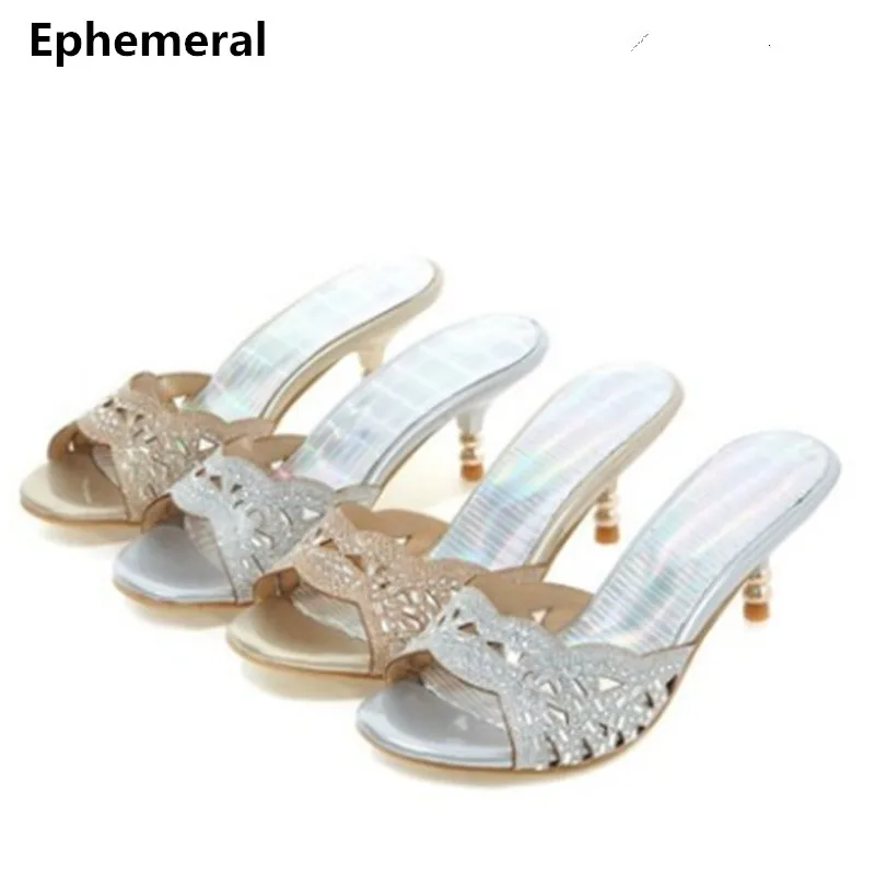 Ladies Fashion Crystal Diamond Peep toe Maximum size 44 45 High Heel Shoes Women Pumps Cinderella Slip-On Gold Claussure Femme
Ladies Fashion Crystal Diamond Peep toe Maximum size 44 45 High Heel Shoes Women Pumps Cinderella Slip-On Gold Claussure Femme