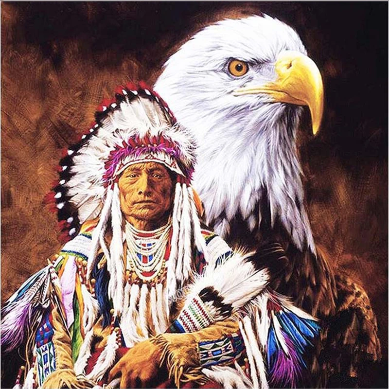 Full Square/Round Drill 5D DIY Diamond Painting "Indian Eagle" 3D Embroidery Cross Stitch Mosaic Home Decor gift
Full Square/Round Drill 5D DIY Diamond Painting "Indian Eagle" 3D Embroidery Cross Stitch Mosaic Home Decor gift