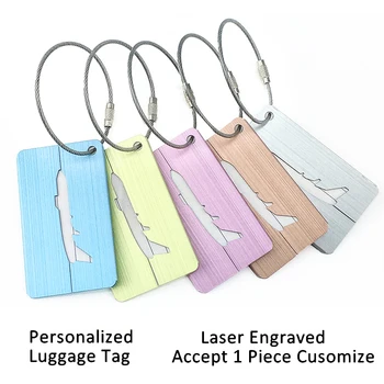 Custom Logo/Image Laser Engrave Travel Aluminium Alloy Luggage Tag Bag Tags with Name and Address Label Promotional Gifts 
Custom Logo/Image Laser Engrave Travel Aluminium Alloy Luggage Tag Bag Tags with Name and Address Label Promotional Gifts