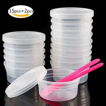 15PCS Clear Slime Containers With 15PCS Corresponding Fit Lids Leakproof Plastic Storage Containers + 2PCS Slime Mixing Spoons40
15PCS Clear Slime Containers With 15PCS Corresponding Fit Lids Leakproof Plastic Storage Containers + 2PCS Slime Mixing Spoons40