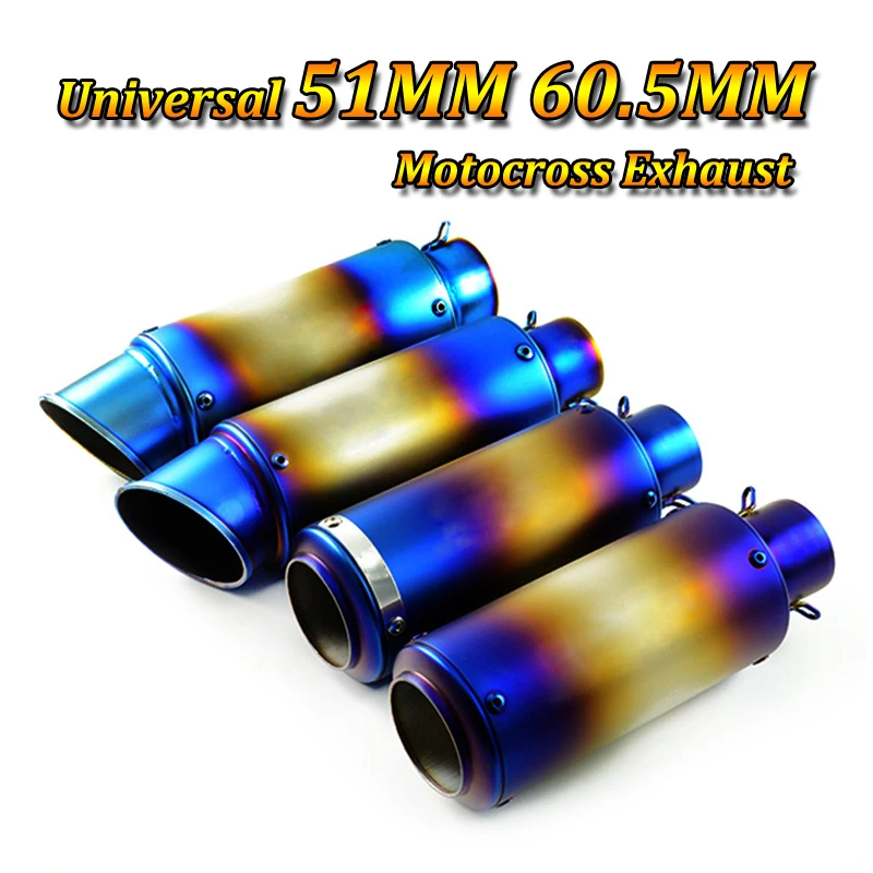 Universal 51MM 60.5MM Modify Motocross Exhaust Motorcycle Exhaust Escape Moto For Z750 Z900 CBR600 CBR1000 TMAX500
Universal 51MM 60.5MM Modify Motocross Exhaust Motorcycle Exhaust Escape Moto For Z750 Z900 CBR600 CBR1000 TMAX500
