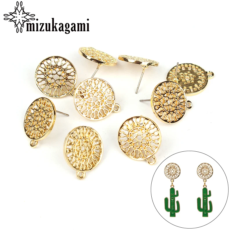 6pcs/lot Gold Zinc Alloy Fashion Round Flowers Base Earrings Pendant Connector For DIY Fashion Earrings Jewelry Accessories
6pcs/lot Gold Zinc Alloy Fashion Round Flowers Base Earrings Pendant Connector For DIY Fashion Earrings Jewelry Accessories