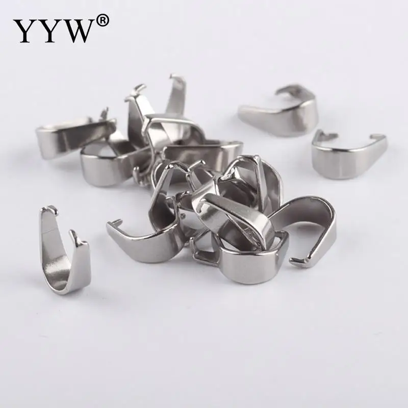 100pcs Silver Color 4*9mm Stainless Steel Pinch Bail Diy Pendant Bails for Jewelery Making Accessories
100pcs Silver Color 4*9mm Stainless Steel Pinch Bail Diy Pendant Bails for Jewelery Making Accessories