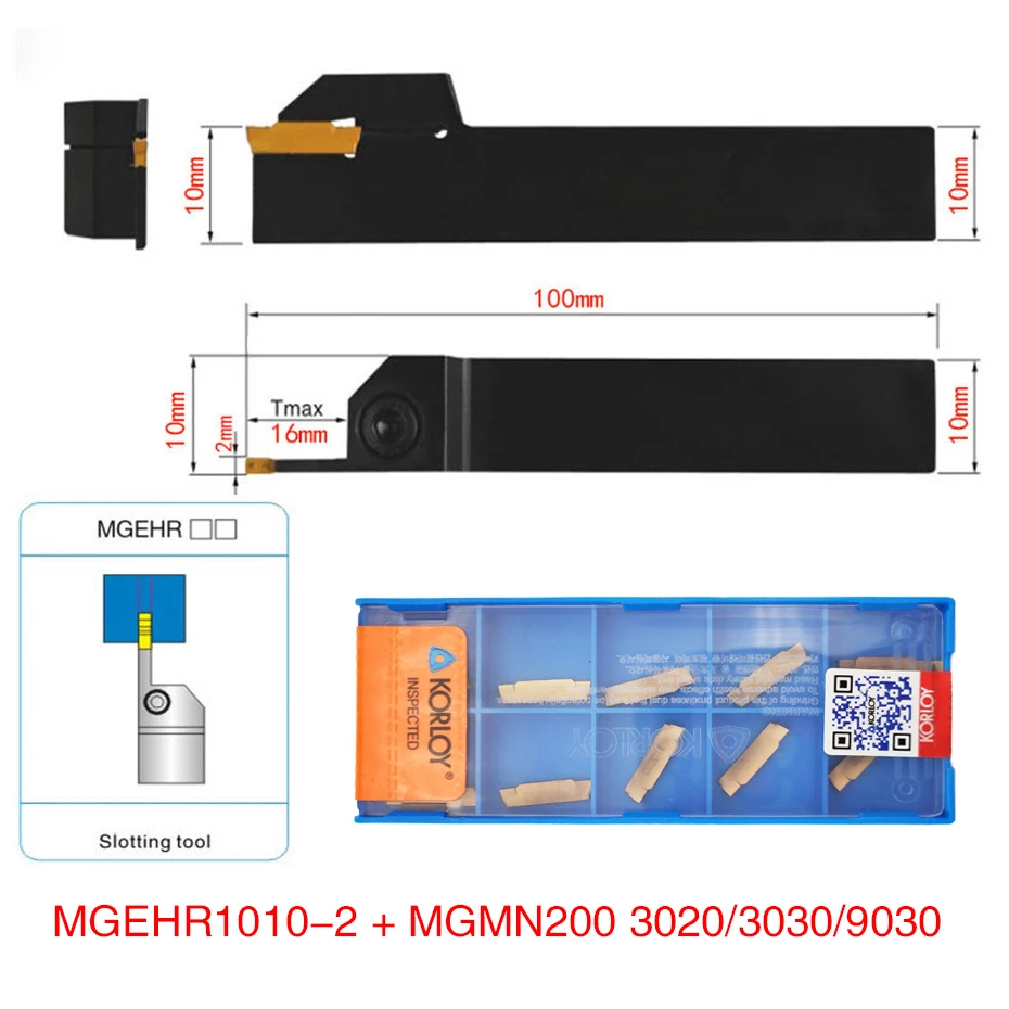 10pcs MGMN200 Carbide Inserts Golden Blades + 1pc MGEHR1010-2/MGEHL1010-2 Turning Tool Holder Boring Bar with Wrench
10pcs MGMN200 Carbide Inserts Golden Blades + 1pc MGEHR1010-2/MGEHL1010-2 Turning Tool Holder Boring Bar with Wrench