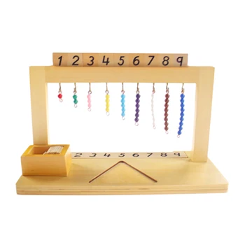 Wooden Math Material Hanger Color Bead Stairs 1-9 Preschool Educational Learning Toys For Children
Wooden Math Material Hanger Color Bead Stairs 1-9 Preschool Educational Learning Toys For Children