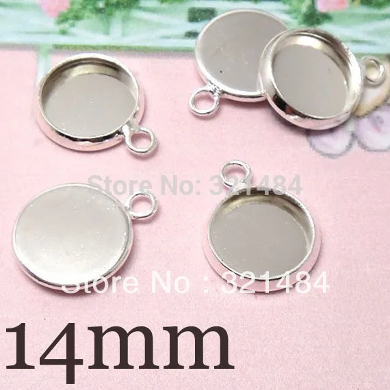 Wholesale Bulk 1000pcs Silver plated Transverse hole Earring Drop Bracelet Charm Pendant Base Blank 14mm Cap Cabochon Setting
Wholesale Bulk 1000pcs Silver plated Transverse hole Earring Drop Bracelet Charm Pendant Base Blank 14mm Cap Cabochon Setting