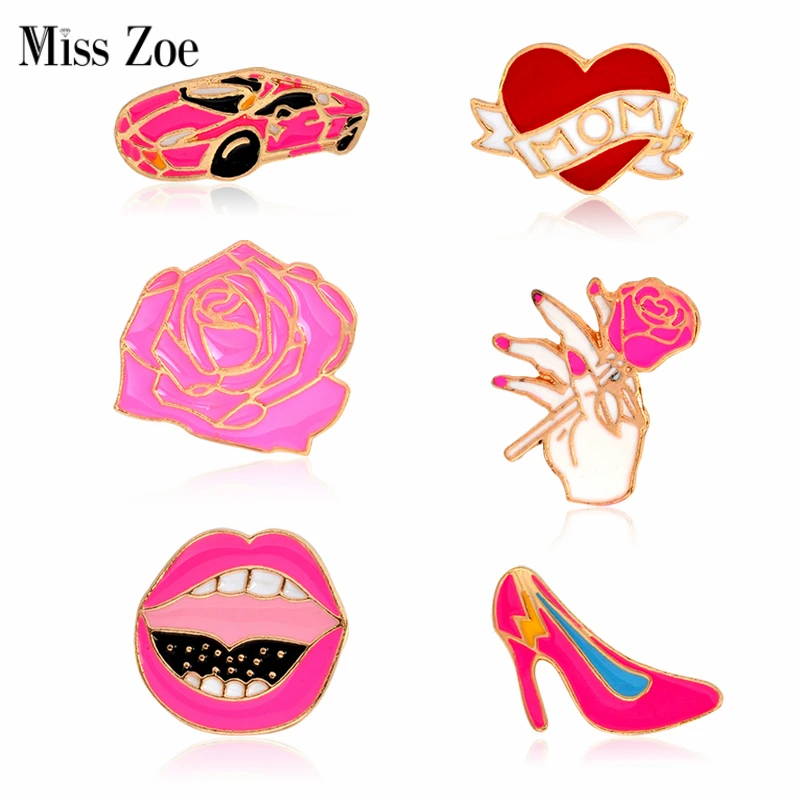 Miss Zoe Car Rose MOM Heart Lips High-heeled shoesBrooches Button Pins Denim Jacket Pin Badge for Bag T-shirt Jewelry Gift
Miss Zoe Car Rose MOM Heart Lips High-heeled shoesBrooches Button Pins Denim Jacket Pin Badge for Bag T-shirt Jewelry Gift