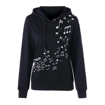 New arrival sweatshirt women Long Sleeve Hoodie Musical Note Print Sweatshirt Jumper Pullover crop top sudaderas mujer 2017
New arrival sweatshirt women Long Sleeve Hoodie Musical Note Print Sweatshirt Jumper Pullover crop top sudaderas mujer 2017