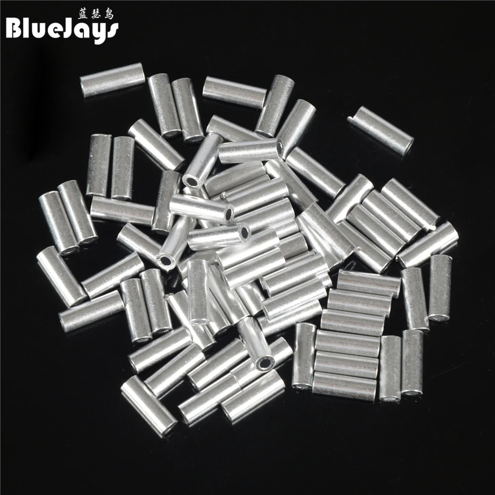 Bluejays 100pcs/lot fishing line Aluminum Crimp sleeve aluminum tube 1.0mm-2.0mm sea fishing accessories line tube
Bluejays 100pcs/lot fishing line Aluminum Crimp sleeve aluminum tube 1.0mm-2.0mm sea fishing accessories line tube