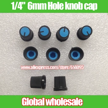 100pcs Plastic Volume Control Knob Potentiometer Knob Cap for Encoder Potentiometer 6mm 1/4" Shaft Hole Round Shaft WH148 knobs
100pcs Plastic Volume Control Knob Potentiometer Knob Cap for Encoder Potentiometer 6mm 1/4" Shaft Hole Round Shaft WH148 knobs