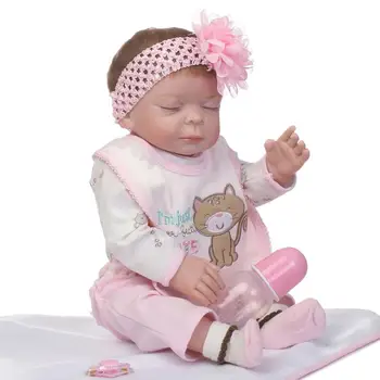 NPK girl DOLL 55cm Soft Silicone Reborn Dolls Baby Realistic Doll Reborn 22 Inch Full Vinyl Boneca Bebes Reborn Doll For kids
NPK girl DOLL 55cm Soft Silicone Reborn Dolls Baby Realistic Doll Reborn 22 Inch Full Vinyl Boneca Bebes Reborn Doll For kids