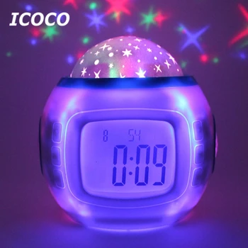 ICOCO Starry Sky Calendar Digital Clock LED Projection Calendar Night Light with Music Light Color Changeable for Home Decor
ICOCO Starry Sky Calendar Digital Clock LED Projection Calendar Night Light with Music Light Color Changeable for Home Decor