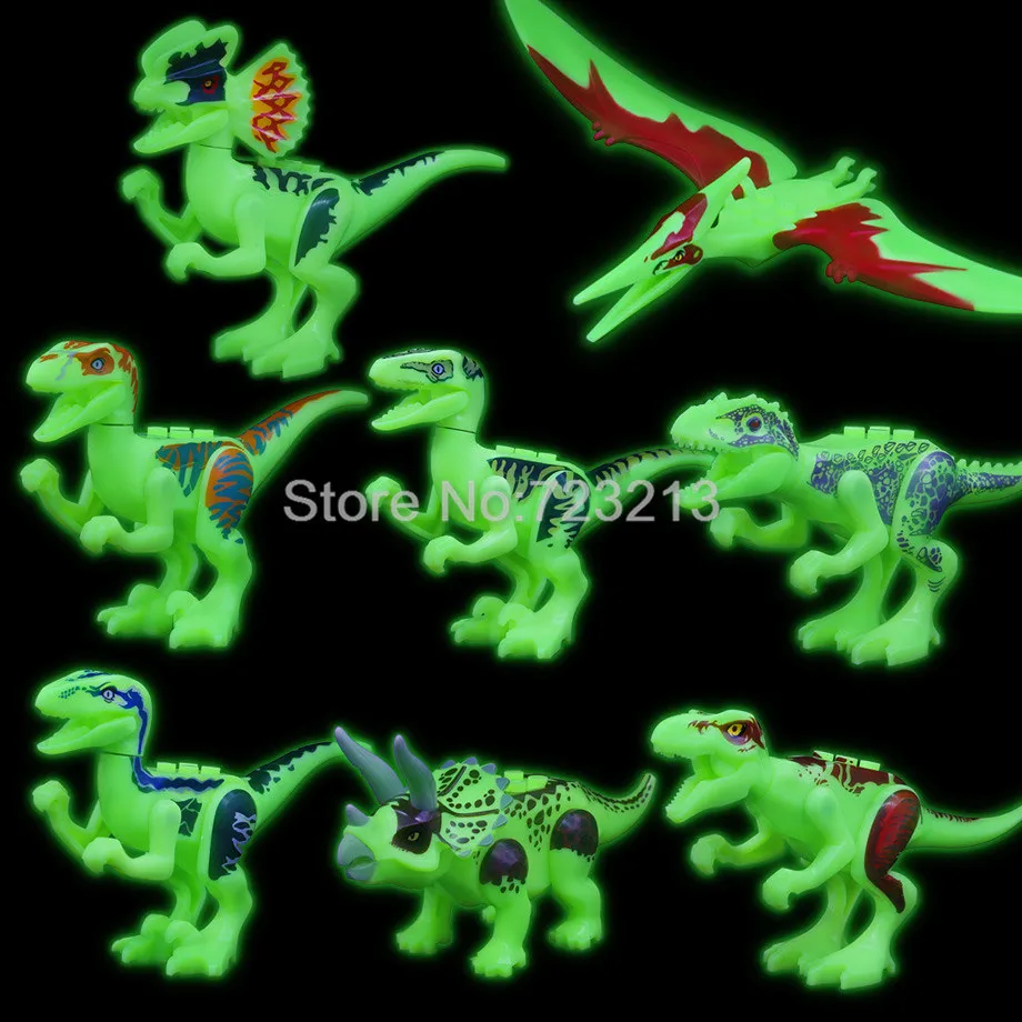 8pcs/lot Jurrassic Legoed Luminous Jurassic dinosaur World Movie Figure Set Velociraptor Building Blocks Sets Model Toy for Kids
8pcs/lot Jurrassic Legoed Luminous Jurassic dinosaur World Movie Figure Set Velociraptor Building Blocks Sets Model Toy for Kids