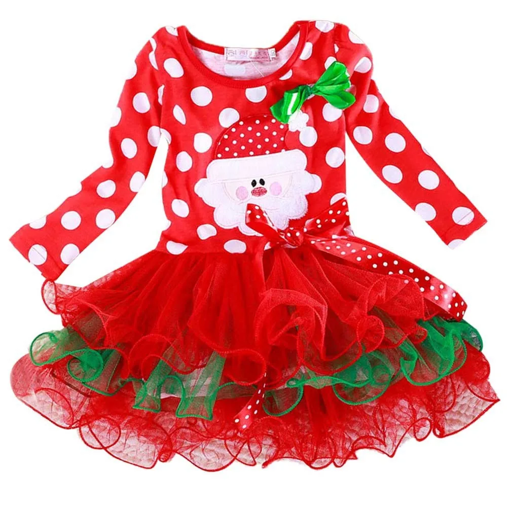 2018 New Christmas Dress For Girls Long Sleeve Merry Christmas Dresses Kids Polka Dot Xmas Dresses 2-6T Lace Bow Princess Dress
2018 New Christmas Dress For Girls Long Sleeve Merry Christmas Dresses Kids Polka Dot Xmas Dresses 2-6T Lace Bow Princess Dress