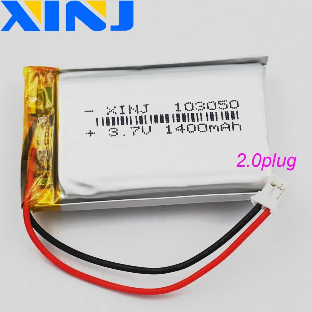 XINJ 3.7V 1400mAh Lithium Polymer Rechargeable Li-Po Battery 103050 2pin JST 2.0mm For GPS DIY Audio E-book PDA Camera Tablet PC
XINJ 3.7V 1400mAh Lithium Polymer Rechargeable Li-Po Battery 103050 2pin JST 2.0mm For GPS DIY Audio E-book PDA Camera Tablet PC