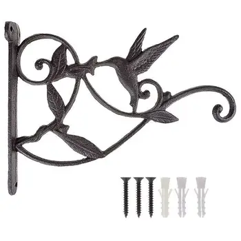 Hanging Plant Hook Hummingbird Cast Iron Decorative Flower Basket Wall Hanging Hooks Bracket Hanger For Indoor Outdoor Plants
Hanging Plant Hook Hummingbird Cast Iron Decorative Flower Basket Wall Hanging Hooks Bracket Hanger For Indoor Outdoor Plants