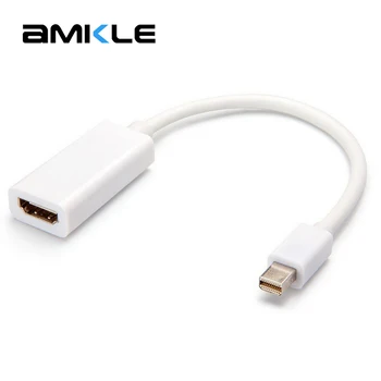 Amkle Mini DP to HDMI Cable Mini DisplayPort to HDMI Male to Female DP Converter Adapter for PC Macbook 1080P HDTV Projector
Amkle Mini DP to HDMI Cable Mini DisplayPort to HDMI Male to Female DP Converter Adapter for PC Macbook 1080P HDTV Projector