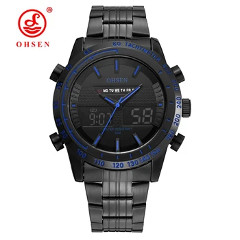 Original Fashion OHSEN Sports Wristwatch Army Watch Men Waterproof LED Full Steel Band Digital Quartz Male Watch Reloj Masculino
Original Fashion OHSEN Sports Wristwatch Army Watch Men Waterproof LED Full Steel Band Digital Quartz Male Watch Reloj Masculino