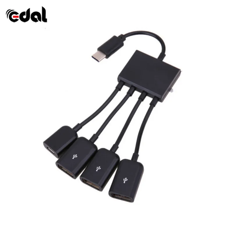 New USB 3.1 Type C Hub to 4 USB 2.0 Port HUB Multiple OTG 4 Port Type-C USB Power Charging Hub Cable Connector Adapter
New USB 3.1 Type C Hub to 4 USB 2.0 Port HUB Multiple OTG 4 Port Type-C USB Power Charging Hub Cable Connector Adapter