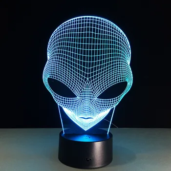 Creative Alien Head Table Lamp 7 Colors Changing Desk Lamp 3d Lamp Novelty Led Night Lights Led Light DropShip
Creative Alien Head Table Lamp 7 Colors Changing Desk Lamp 3d Lamp Novelty Led Night Lights Led Light DropShip