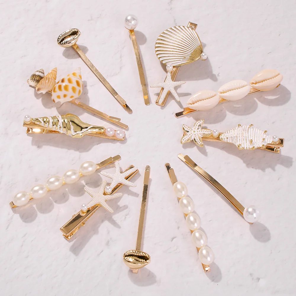 3pcs/set Vintage Imitation Pearl hair clips hairpins for woman shells barrettes Starfish accessory 90s summer Hair Grip
3pcs/set Vintage Imitation Pearl hair clips hairpins for woman shells barrettes Starfish accessory 90s summer Hair Grip