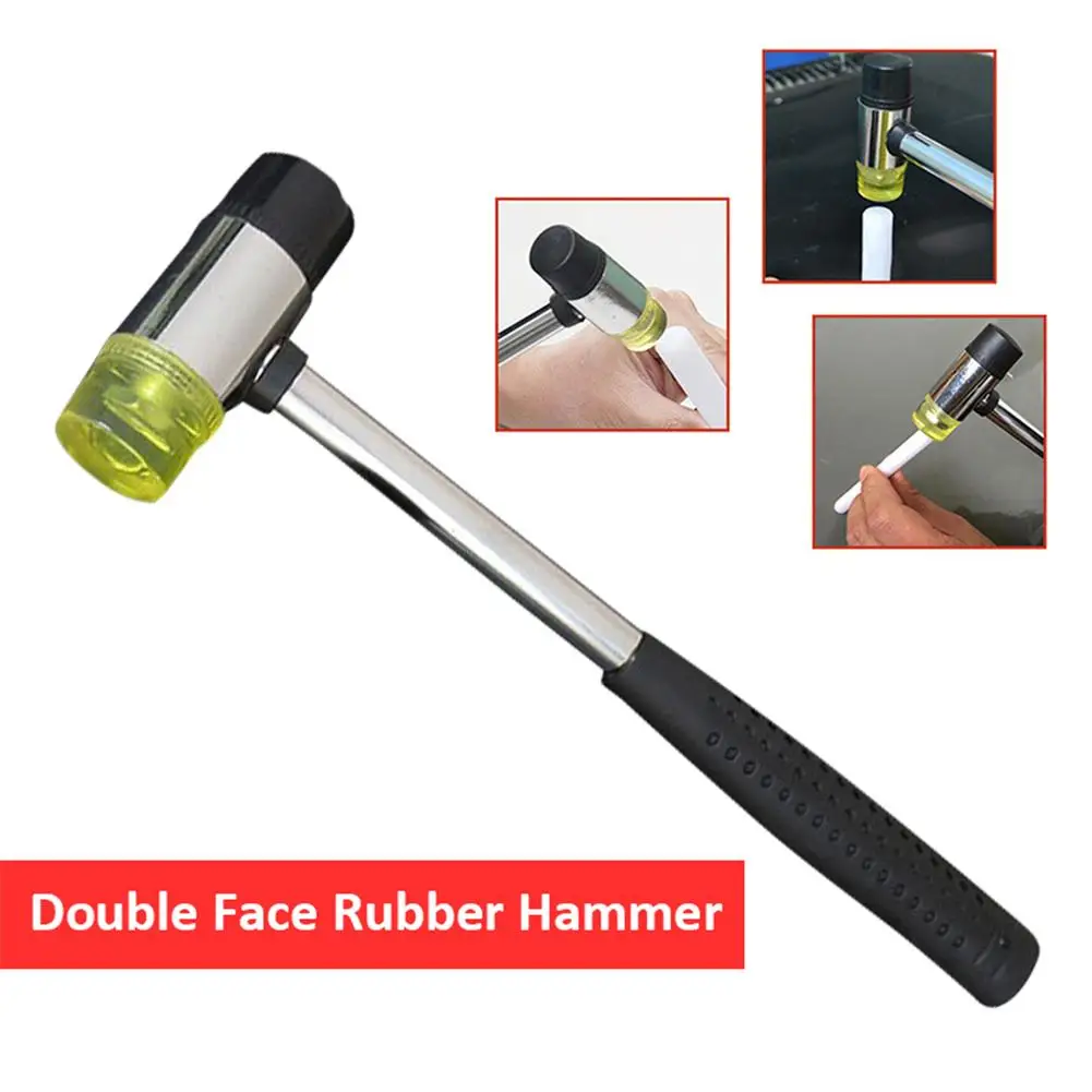 25mm Double Face Soft Tap Rubber Hammer For Multifunctional hand tool hard plastic and Non Slip Plastic Grip Perfect tool
25mm Double Face Soft Tap Rubber Hammer For Multifunctional hand tool hard plastic and Non Slip Plastic Grip Perfect tool
