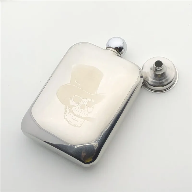Skull Smoking 6 Ounce Hip Flask 304 Stainless Steel 170ml Flask Alcohol Flagon Bottle for Whiskey Vodka Laser Engraved Not Fade
Skull Smoking 6 Ounce Hip Flask 304 Stainless Steel 170ml Flask Alcohol Flagon Bottle for Whiskey Vodka Laser Engraved Not Fade