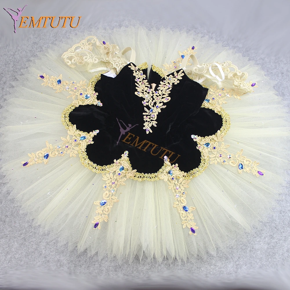 Adult Professional Ballet Tutu Cream Gold Black Professional Ballet Costumes Nutcracker Pancake Performance Tutu Ballet
Adult Professional Ballet Tutu Cream Gold Black Professional Ballet Costumes Nutcracker Pancake Performance Tutu Ballet