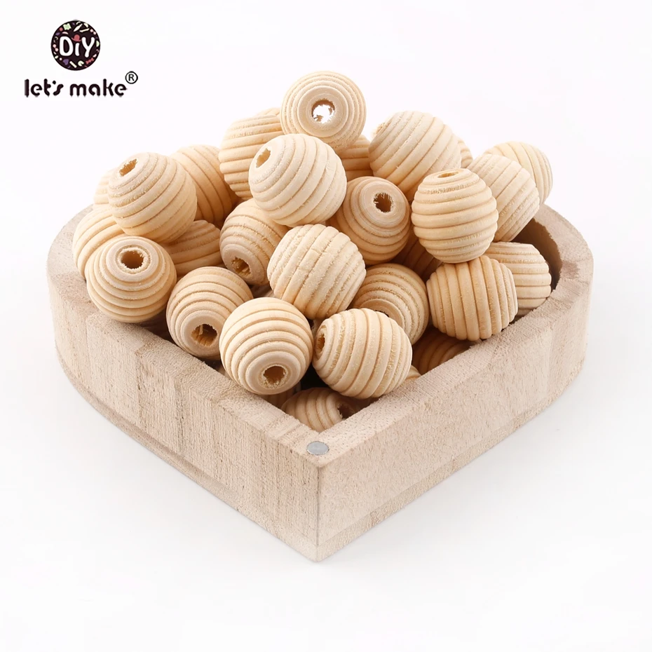 Let's Make Baby Teether 18 mm Round Beehive Wood Bead 15PC Thread Bead Baby Nursing Accessories Food Grade Wooden Teething Beads
Let's Make Baby Teether 18 mm Round Beehive Wood Bead 15PC Thread Bead Baby Nursing Accessories Food Grade Wooden Teething Beads