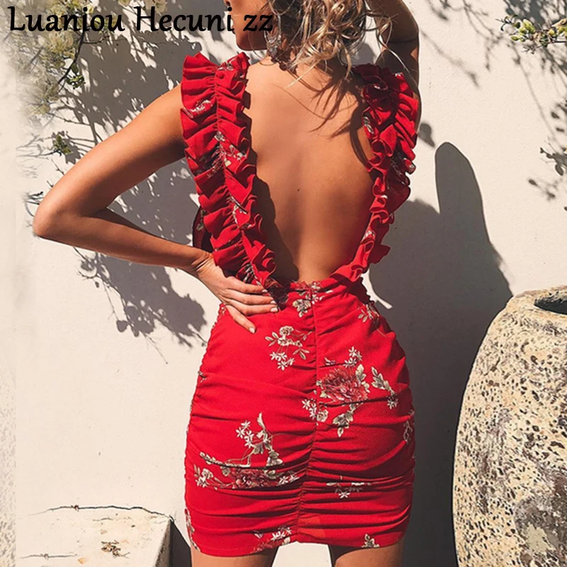 Chu Ni 2018 New Summer Floral Print Dress Bohemia Beach Dresses Women Slim Mini Night Club Party Vestidos Plus Size Dress L141
Chu Ni 2018 New Summer Floral Print Dress Bohemia Beach Dresses Women Slim Mini Night Club Party Vestidos Plus Size Dress L141