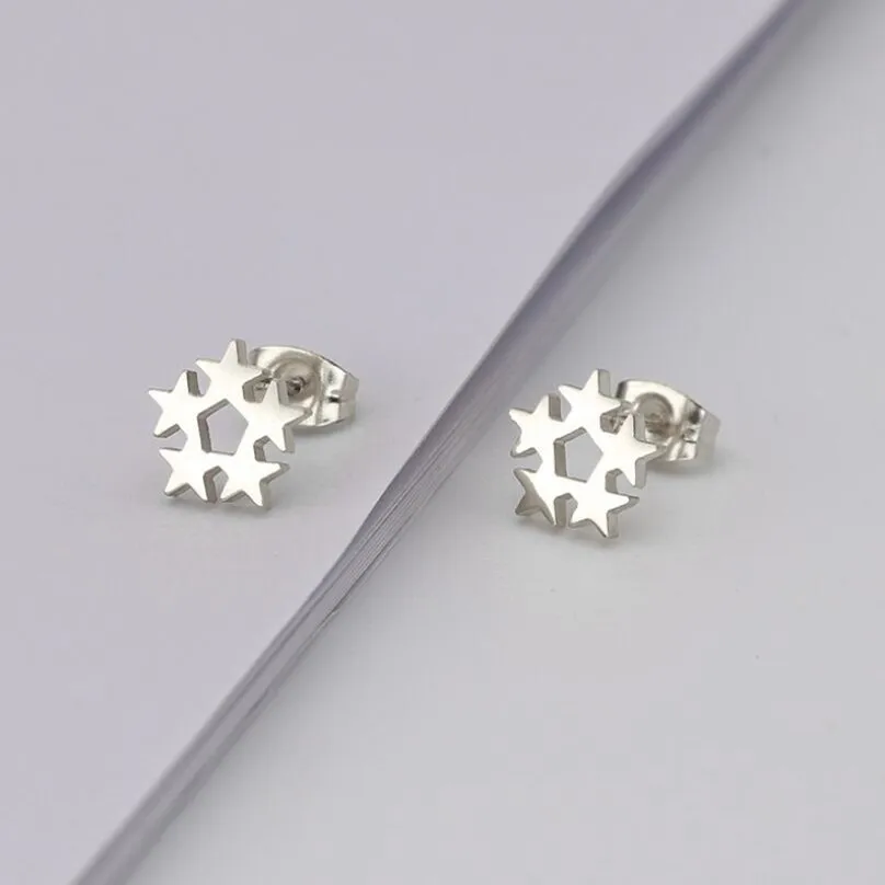 5 Stars Trend Brief Titanium Stainless Steel 3 Colors Plated Men Earring Stud Earrings For Women Classic Jewelry
5 Stars Trend Brief Titanium Stainless Steel 3 Colors Plated Men Earring Stud Earrings For Women Classic Jewelry