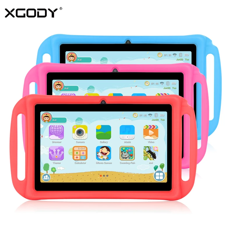XGODY T702 7 Inch Kids Tablet PC Android 8.1 Quad Core 1GB 8GB HD Dual Camera WiFi Portable Tablets For Children Silicone Case
XGODY T702 7 Inch Kids Tablet PC Android 8.1 Quad Core 1GB 8GB HD Dual Camera WiFi Portable Tablets For Children Silicone Case