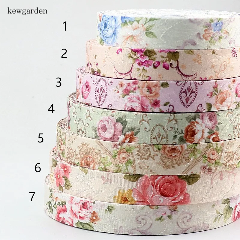 Kewgarden 3/8" 1" 2" Floral Pattern Fabric Layering Cloth Ribbons DIY Bowknot Satin Ribbon Handmade Tape Accessories 8Meters
Kewgarden 3/8" 1" 2" Floral Pattern Fabric Layering Cloth Ribbons DIY Bowknot Satin Ribbon Handmade Tape Accessories 8Meters
