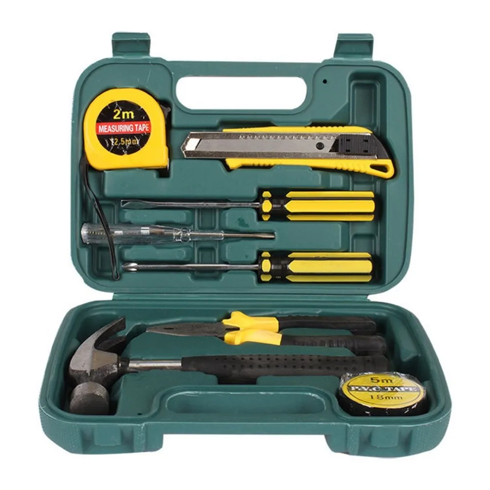9PCS/SET Portable Hardware Tool Set Car Mechanic Emergency Repair Tool Utility Knife Screwdrivers Hammer Best Gift
9PCS/SET Portable Hardware Tool Set Car Mechanic Emergency Repair Tool Utility Knife Screwdrivers Hammer Best Gift