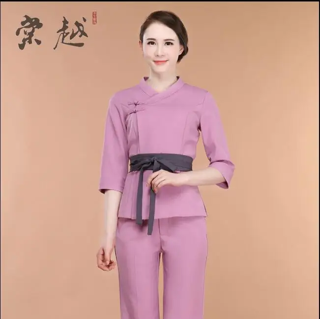 2017 SPA Beauty salon suit Summer Foot bath technician service Hotels Reception uniforms
2017 SPA Beauty salon suit Summer Foot bath technician service Hotels Reception uniforms