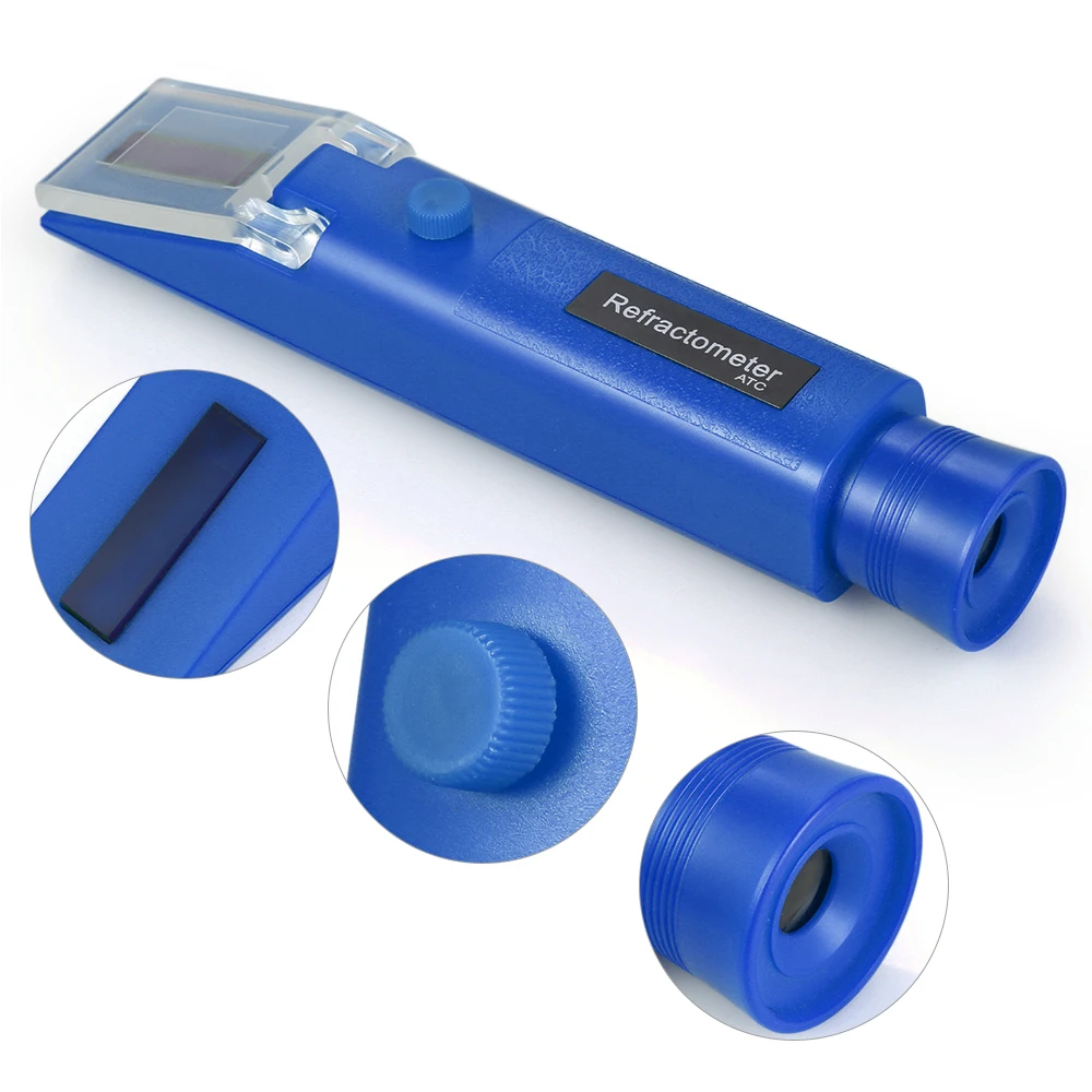Sugar Meter Refractometer Portable Brix Detector Handheld Sugar Meter ATC Refractometer Concentration Detector
Sugar Meter Refractometer Portable Brix Detector Handheld Sugar Meter ATC Refractometer Concentration Detector