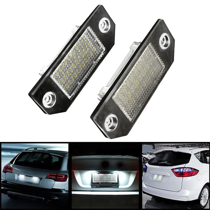 2pcs Car LED License Number Plate Light Lamp 6W 12V 24 LED White Light for Ford Focus 2 C-Max
2pcs Car LED License Number Plate Light Lamp 6W 12V 24 LED White Light for Ford Focus 2 C-Max