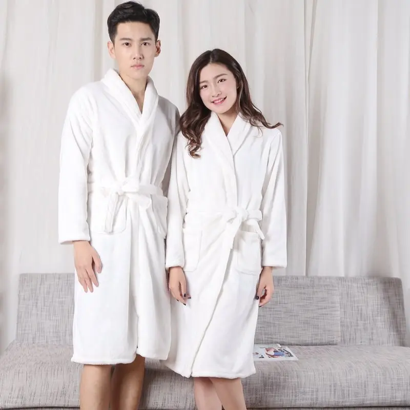 flannel couple nightgowns, men and women, white bathrobes, coral velvet, long-sleeved pajamas, home clothes, bathrobes.
flannel couple nightgowns, men and women, white bathrobes, coral velvet, long-sleeved pajamas, home clothes, bathrobes.